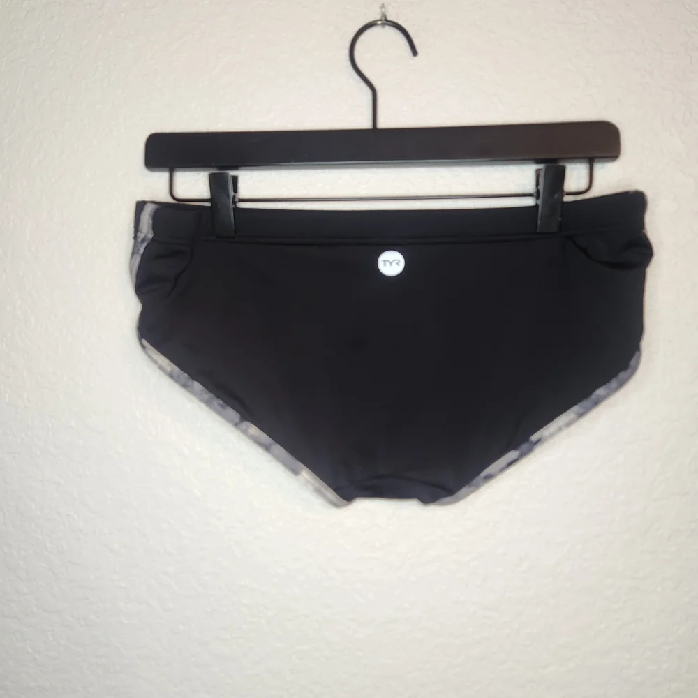 TYR Black Women's Swim Bottoms with Gray Trim